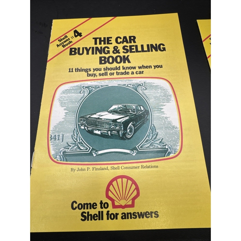 Vintage 1970's Shell Answer Book #4  The Car Buying & Selling Book/Pamphlet
